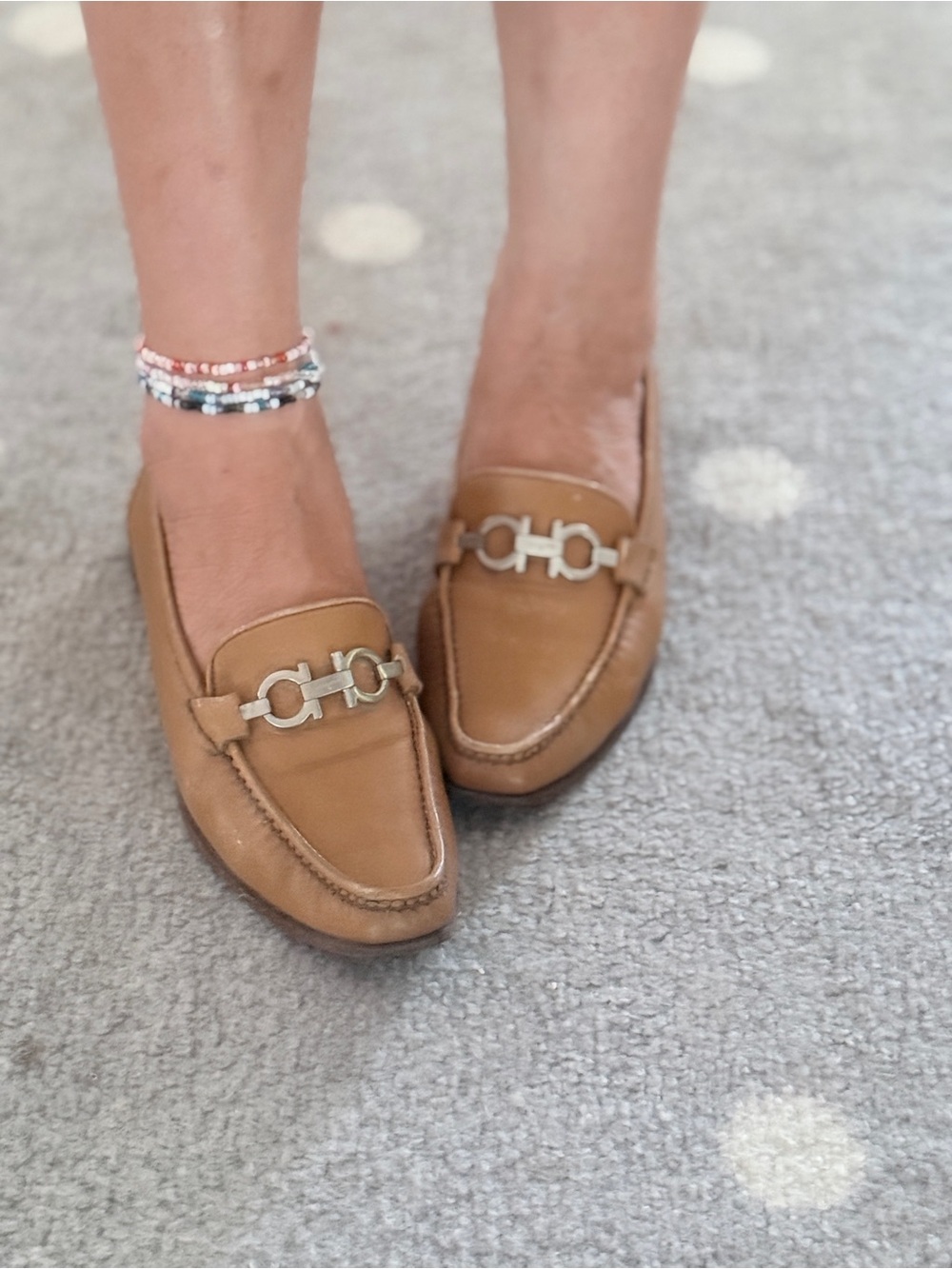 Salvatore FerragamoLeather Loafers with Silver Gancini Hardware - Picture 3 of 16
